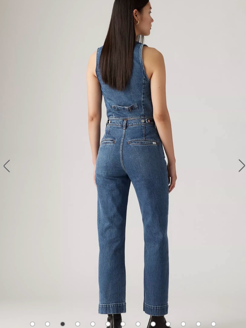 Levi's Ribcage High-Rise Cropped Straight Ankle Tailored Jeans, Trouser, Size 31 - Picture 3 of 13